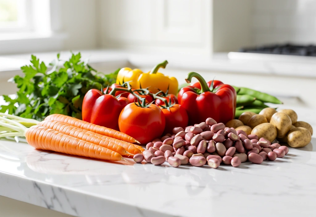 Frische gesunde Zutaten